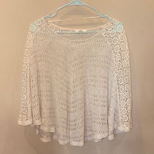 Mystree Cream Lace Sweater